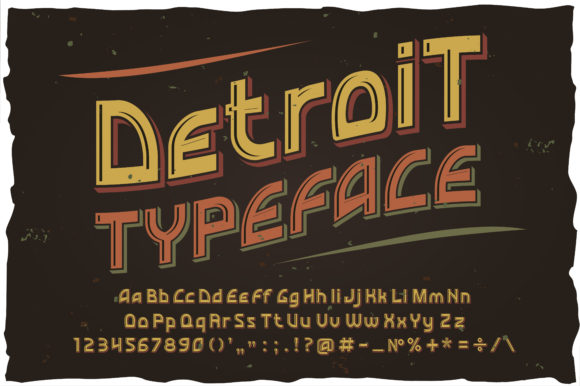 Detroit: Bold, Vintage Display Font for Modern Design